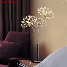 Table Lamps Modern Crystal Led Lighting Floor Lamp For Living Room Stainless Steel Bedroom Light Kitchen