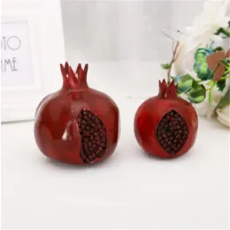 Miniatures Resin Chinese Cute Fruit Hollow Pomegranate Room Desk Home Decoration Accessories Modern Decorations