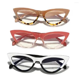 Sunglasses Plane Mirror Anti Blue Light Glasses Trendy Without Degree Computer Frame Transparent Cat Eyes Eyewear Women Men