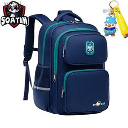 Mochilas de mochilas de bolsas de escola primária à prova d'água Backpack infantil sacos escolares para meninos meninas grandes mochila ortopédica Mochila infantil wx