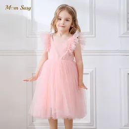 Girl Dresses Baby Princess Tutu Dress Sleeve Infant Toddler Child Mesh Tulle Vestido Party Pageant Birthday Clothes 1-5Y