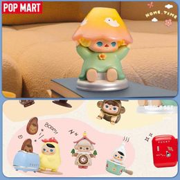 Blind box MART PUCKY Home Time Series Mystery Box 1PC/9PCS POPMART Blind Box Anime Action Figure Cute Figurine T240506