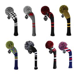 Golf Knit Headcover Personalized Protector For HybridUT WoodDouble Layers Elastic Yarn Keep Club From Scratch Dust 240428