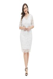 Party Dresses 2021 Plus Size Women039s Dress Fat Sister Fresh And Elegant Midsleeve Lace White Women6265589