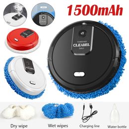 1500mAh Mopping Cleaning Machine Humidification Spray Rechargeable Dry Wet Dual Use Floor Sweeper Home Appliances 240508