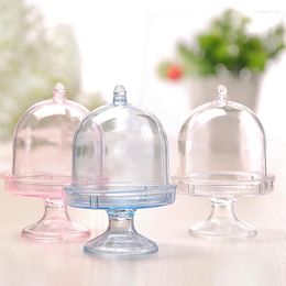 Gift Wrap 1x Transparent Plastic Tray Candy Box Mini DIY Wedding Baby Shower Case Package Container Birthday Party Accessories