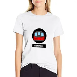 Women's Polos London Underground Subway Northern T-shirt Summer Top Tops Lady Clothes Dress For Women Long