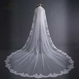 Bridal Veils Wedding With Comb Lace Edge Cathedral Veil One-Layer 243y