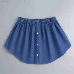 Skirts Skorts Shirt Extenders Fake Skirts for Women Shirt Tail Irregular Skirt Blouse Tail Hem Detachable Underskirt Casual Sweater Hemline d240508