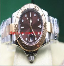 Fashion Luxury Wristwatch Automatic Mechanical 40mm UNWRON 116621 Rose Pink Gold Steel Chocolate Brown Men Watches Top Quality4298289