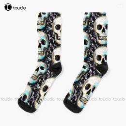 Women Socks Witchy Skull Occult Magic Men'S Personalized Custom Unisex Adult Ity Gifts