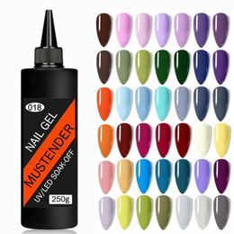 Nail Gel 250g solid Colour nail gel polishing candy Macarons UV varnish glue salon art tool Manicure 120 Q240507