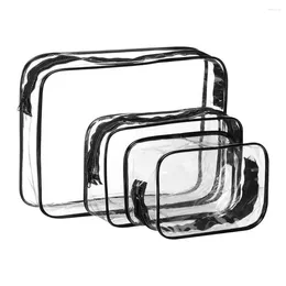 Storage Bags Transparent PVC Travel Organiser Clear Makeup Bag Cosmetic Beauty Case Toiletry Make Up Pouch Wash
