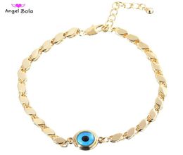 Fashion Women039s Men039s 18K Gold Evil Demon Eye Jewelry Bracelet Islamic Muslim Daily Gathering Events Jewelry Gifts6440544