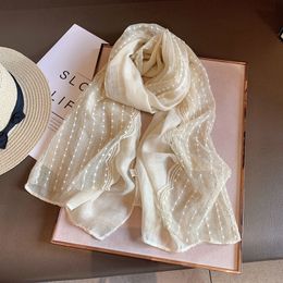 Literary and artistic socialite lace cotton and linen scarf women's short summer air-conditioned room neck protection shawl tourism scarf