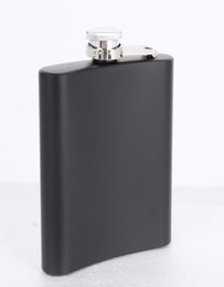 Matt black 6oz Liquor Hip Flask Screw Cap100 304 stainless steel laser weldingPersonalized logo 105 V28871511