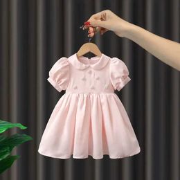 Christening dresses Childrens clothing new fashion dress baby girl wearing casual cotton toddlers 2nd birthday party baptist Q240507