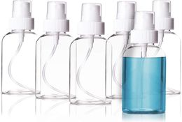 Fine Mist Clear Spray Bottles with Pump Spray Cap Reusable and Refillable Small Empty Plastic Bottles for Travel Essential Oils4660967
