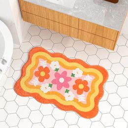 Carpets Bathroom Door Mats Absorbent Toilet Non-slip Foot Bedroom Bedside