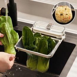 Kitchen Storage Hanging Net Philtre Bag Multi-Purpose Triangle Drainage Rack Drain Basket Sink Leftovers Soup Food Drainer