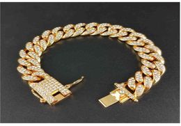 Special offer bracelet Jewellery 12mm thick diamond hiphop hip hop trendsetter Cuba chain fashion gift270m8752545