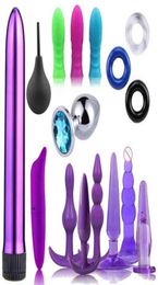 Nxy Anal Plug Set Beauty Items for couples Butt Plug Dildo Vibrator Cock Ring Penies Sleeve Adult toy woman G Spot toys sccessorie8153034