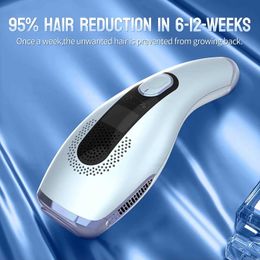 Home Beauty Instrument DEESS GP592 Ice Cooled Ipl Laser Hair Removal Use 2-in-1 Device Infinite Flash Facial and Body Bikini Q240507