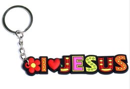 Christian Scripture Key Chain Silicone Cartoon Gospel Key Chain Sunday School Gift Jewelry Pendant3160345