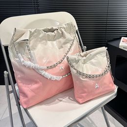 Designer 22 Hobo Shaded Leather Shopping Bag Women Diamond Lattice Quilting Drawstring Large Tote Handbag Lady Weave Chain Coin Strap Mini Shoulder Bags