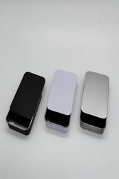 Size 90x60x21mm small sliding storage box mint mini metal case gift lip balm tin box3275106