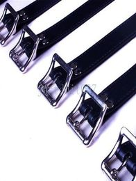 7Pcs Set Bondage Lockable Leather Belt Slave Full Body Harness Strap Restraint Cuffs R562117350