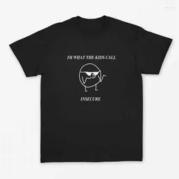 Women's T Shirts Skuggnas Arrival I'm What The Kids Call Insecure Shirt Grunge Girl Gang Power Tees 90s Aesthetic Clothing