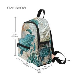 Backpacks New Waterproof Children School Bags Orthopaedic Backpack for Kids Primary Book Satchels Cartoon Sea Turtle Schoolbag Mochila 2021