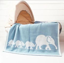 Blankets Baby Blanket Born Swaddle Wrap Cartoon Knitted Woollen Soft Toddler Infant Sofa Throw Stroller