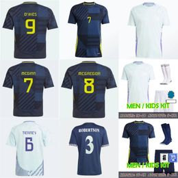 Scotland Football Shirt 24 25 European Cup National Team Soccer Jerseys MCGINN ROBERTSONTT Kids Kit Set Home Navy Blue Away White 150 Years Anniversary Special