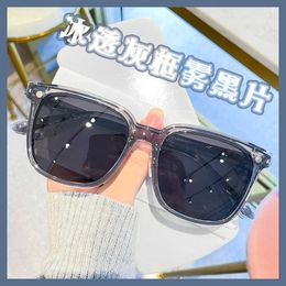 the New Tr90 Sunglasses for Men Are High-end and Fashionable with Square Magnetic Suction Sleeves That Can Be Paired Myopia Glasses Frames Trendy