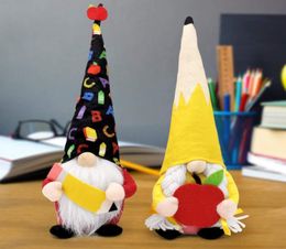 Teacher Gift Party Supplies Gnomes Back to Apple Pencil Plush Dolls from Students End of The School Year Decor graduation1035438