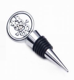 Party Supplies Wedding Favors Creative Gifts Double Happiness Alloy Wine Champagne Bottle Stopper for Guests6117425