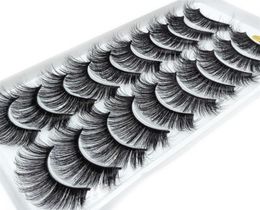 10 Pairs 100 Real Mink Eyelashes 3D Natural False Eyelashes 3D Mink Lashes Soft Eyelash Extension Makeup Eye Lashes257L9956770