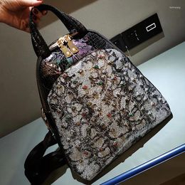 Shoulder Bags Luxury Handbags For Women Diamond Rivet Sac De Luxe Femme Duel-use Designer Bolsa Feminina Female Crossbody Bag