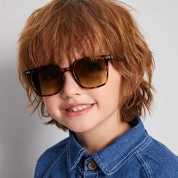 Sunglasses New Fashion Drive Square Elden Sunglasses for Boys and Girls 2023 High Quality Trend Product Cute Baby Oculos Baby UV400 H240508