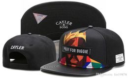 Brand Sons PRAY FOR BIGGIE leather snapback hats gorras bones for men women adult sports hip hop street outdoor sun baseb2421354