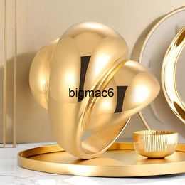 Band Rings New Fashion Gold Colour Large Rings for Women Party Jewellery 14k Yellow Gold Big Flowers Cocktail Anillos Mujer