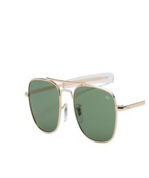 High Quality Fashion Aviation AO Sunglasses Men Brand Designer Sun Glasses For Male American Army Military Optical Glass Lens Ocul5277144