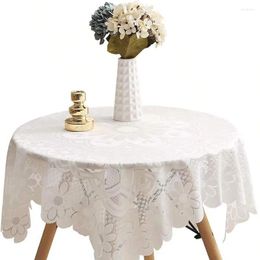 Table Cloth Vintage Lace Decorative Tablecloth Style French Minimalist Romantic Tea Round Cover Picnic Dining Mat