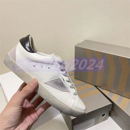 New Casual Shoe run Shoe Luxury suede walk Mens Womens sneaker Size 35-44 flat golden white girl Designer leather Low tennis Shoes loafer sports trainer hike shoe T58