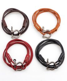 Punk Charms Leather Bracelets for Men Women Long Bracelet Male Buckle Wristband Braclet Man Braslet Femme Bijoux Boho Jewlery690166013114