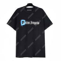 Palm 24SS Summer Letter Printing JUST FOR PLZ Logo T Shirt Boyfriend Gift Loose Oversized Hip Hop Unisex Short Sleeve Lovers Style Tees Angels 2200 SIP