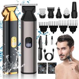 Electric Shavers RESUXI 5619 6 in 1 Multi-function Hair Clipper Set Electric Shaver Hair Trimmer Razor Hair Cutting Machine Mens Beauty Tools T240507