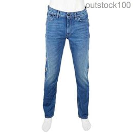 Calças de grife de buurberlyes de nível superior para homens homens clássicos calças de jeans confortáveis ​​com logotipo original